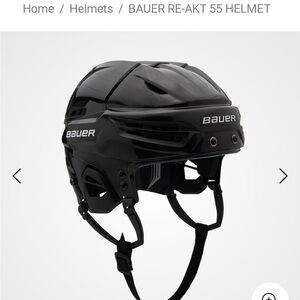 Bauer RE-AKT 55 Black Hockey Helmet